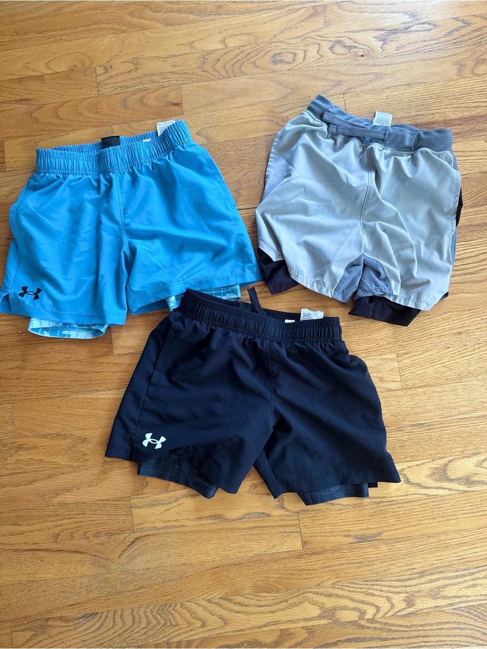 Under Armour Kids' Athletic Shorts Bundle with built in compression shorts